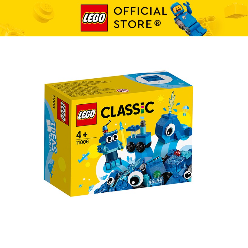 LEGO CLASSIC 11006 Hộp Lắp Ráp Sáng Tạo Xanh Dương ( 52 Chi tiết) Đồ chơi lắp ráp sáng tạo