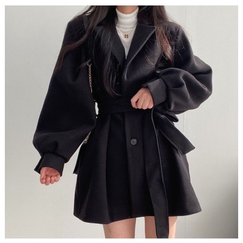 A04 Khoác Dạ Thắt Nơ