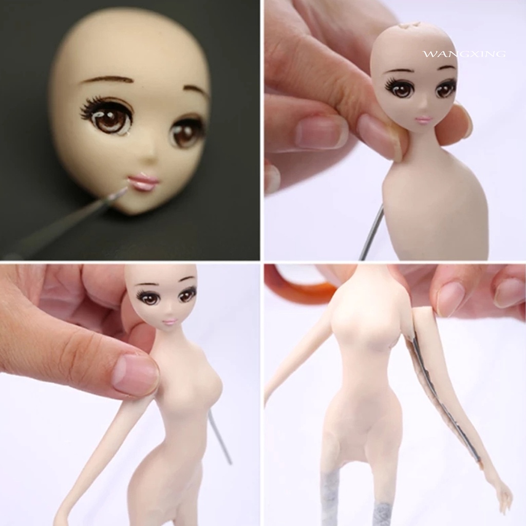 Khuôn Silicone Làm Bánh Tạo Hình Đầu Búp Bê Diy