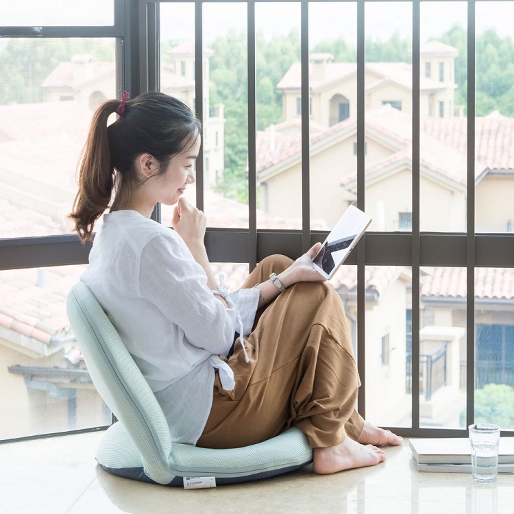 Ghế bệt xếp gọn Elip, ghế tựa lưng ngồi bệt đa năng cao cấp