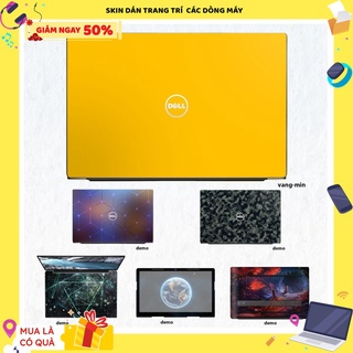 Skin dán Laptop Dell màu Chrome vàng mịn tổng hợp