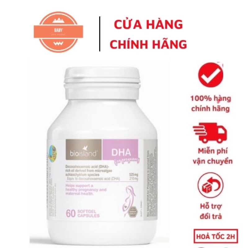 DHA Bầu Biosland - DHA For Pregnancy bổ xung bà bầu trong thai kỳ 60v úc