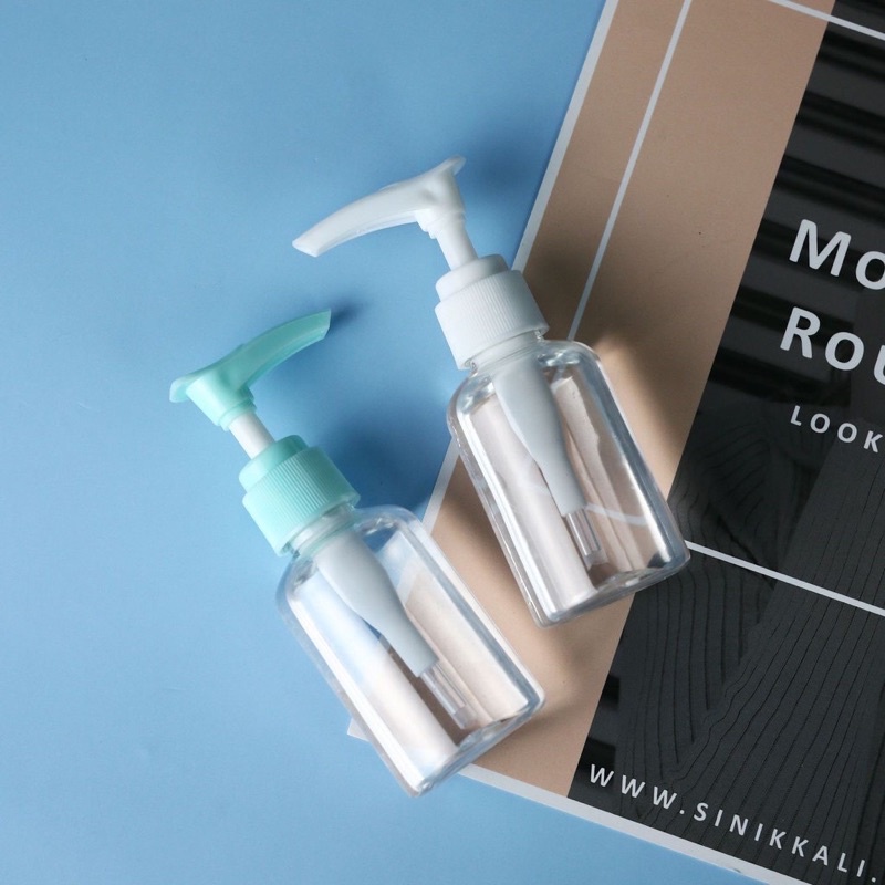 Lọ Đựng Mỹ Phẩm Dạng Vòi Nhấn 50ml Loại Đẹp Du Lịch Tiện Lợi