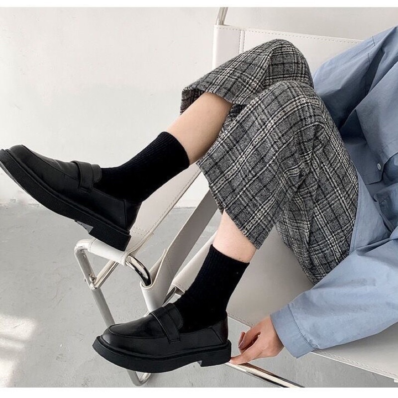 Giày oxford da ulzzang kiểu Anh phong cách retro