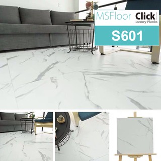 Tấm sàn nhựa giả vân đá bóc dán chống thấm chống trầy có sẵn keo S601 (4 tấm)