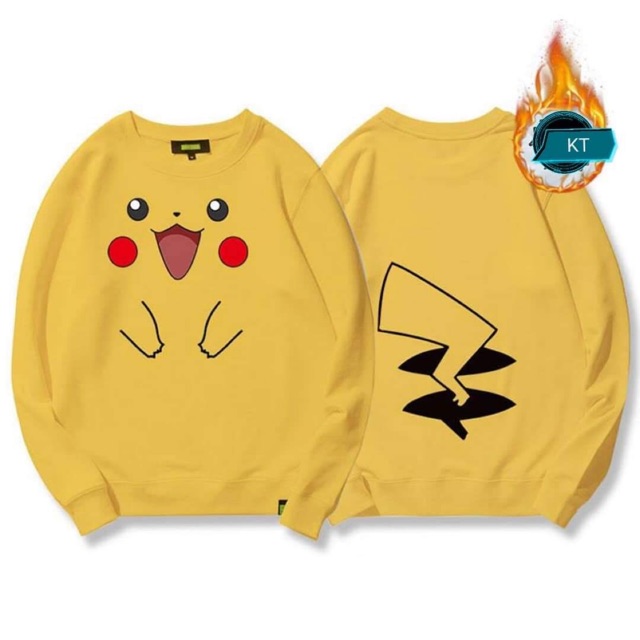 Áo pikachu dài tay không mũ siêu đẹp | BigBuy360 - bigbuy360.vn