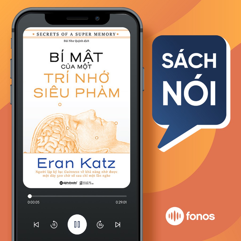 Toàn quốc - [EVoucher] Sách nói: Bí Mật Của Một Trí Nhớ Siêu Phàm