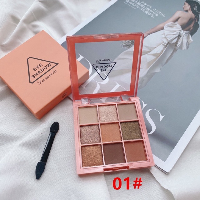 Bảng Phấn Mắt 9 Ô Lì, Ánh Kim Của Lameila K15 | BigBuy360 - bigbuy360.vn