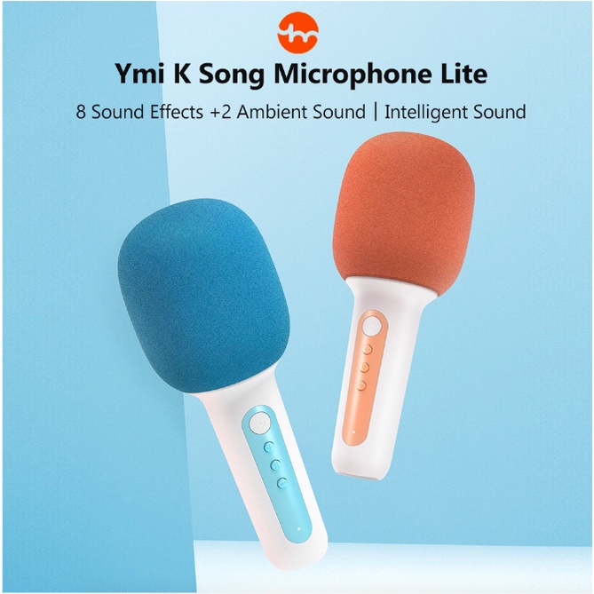 Micro karaoke không dây kèm loa Bluetooth Yuemi YMI Lite YMMKF007 -8 hiệu ứng âm thanh -Pin lên đến 4 giờ -chính hãng
