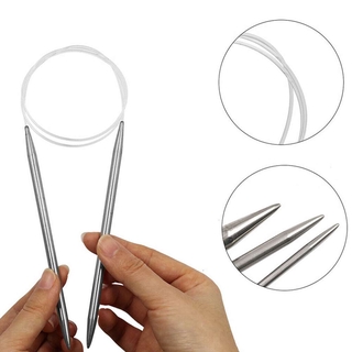 Bộ 3 Cây Kim Đan Len Bằng Thép Không Gỉ 4mm 6mm 10mm