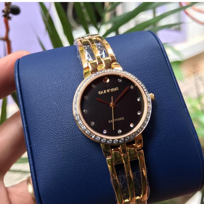 Đồng hồ nữ lắc tay đính đá Sunrise SL728SXA kính Sapphire chống xước - Fullbox chính hãng