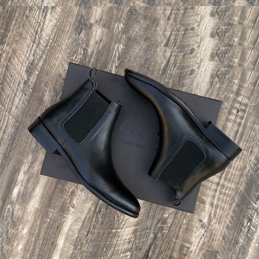 Giày Chelsea Boots cao cổ thời trang nam chất liệu da bò đế tăng chiều cao 3.5cm | BigBuy360 - bigbuy360.vn