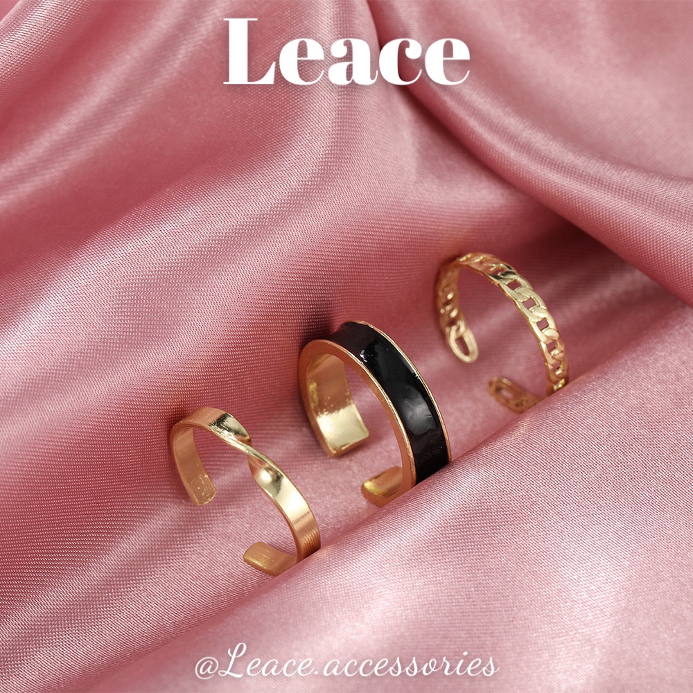 Set nhẫn, bộ nhẫn xà cừ phong cách Hàn Quốc R002,003 Leace.accessories