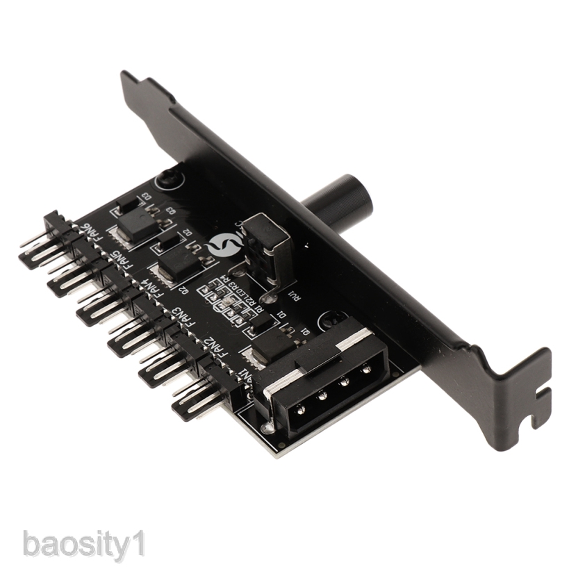 Phụ kiện điều khiển tốc độ quạt làm mát với 6 cổng 12V 3pin/ 4pin chuyên dụng cho CPU máy tính