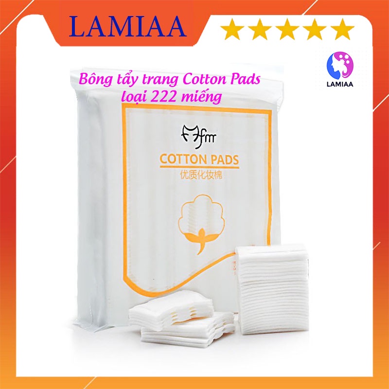 Bông tẩy trang 222 miếng 3 lớp cotton pads