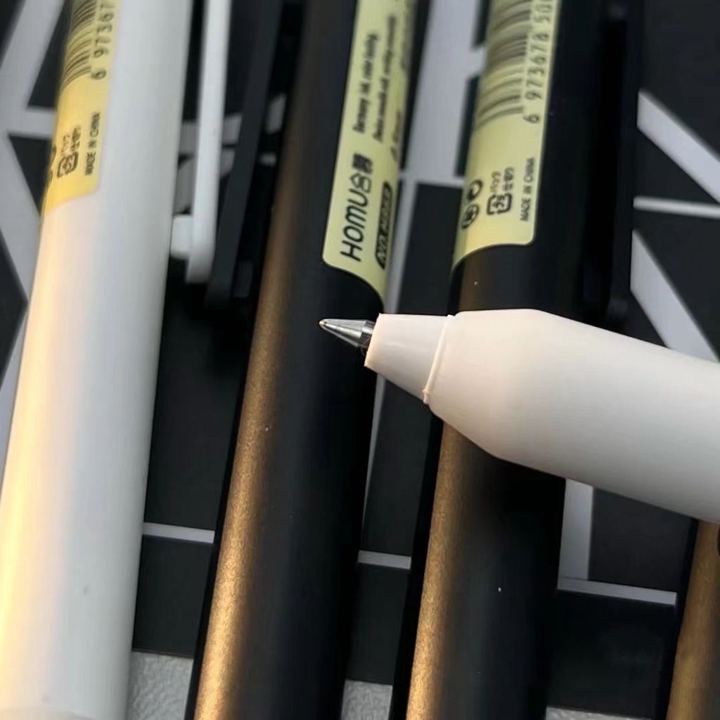 Bút Bi Mực Đen Ngòi 0.5mm Có Thể Thu Gọn