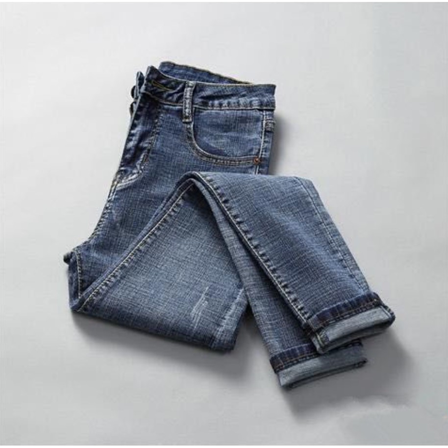 Quần jeans lưng cao dáng ôm thời trang cho nữ