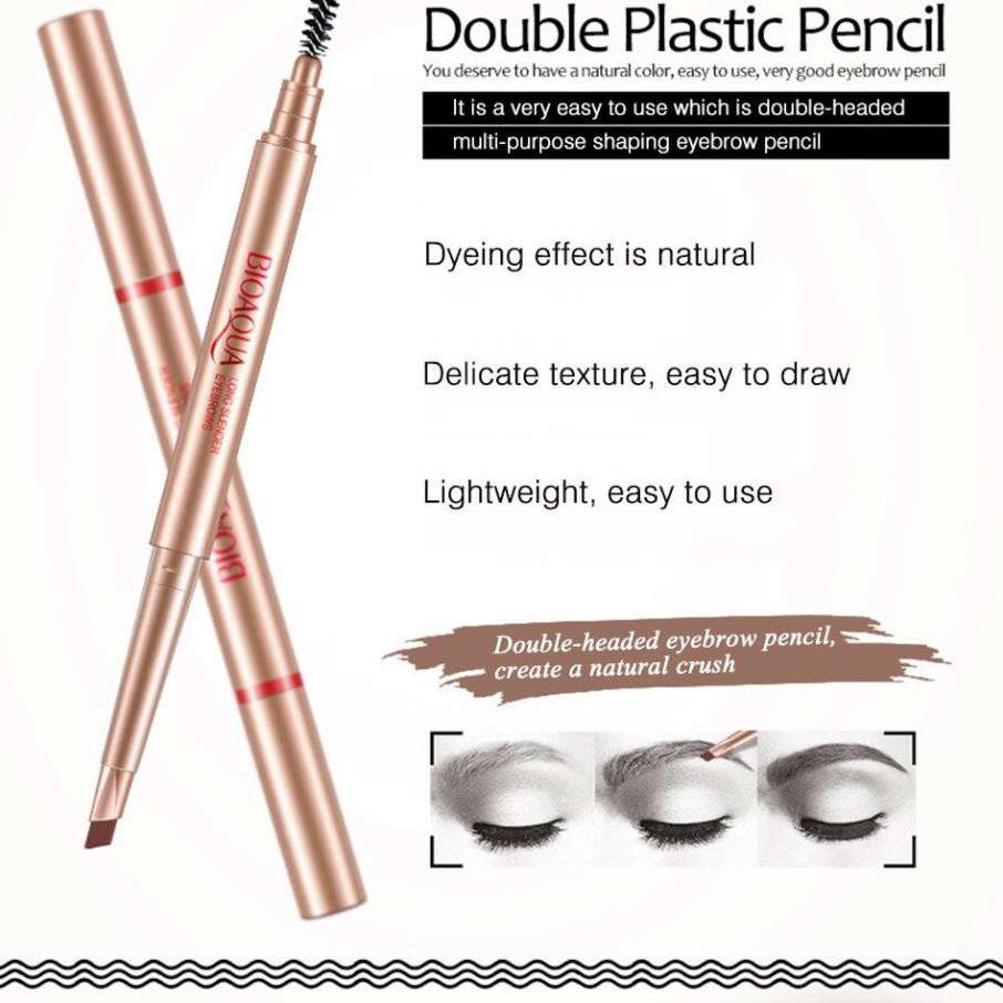 MS0049 Chì kẻ mày hai đầu BIOAQUA chống nước, chống nhòe, lâu phai | BigBuy360 - bigbuy360.vn