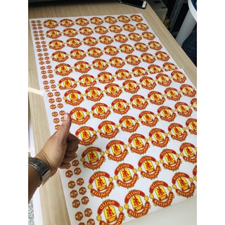 Decal ép áo bóng đá - Logo Ủi Áo bóng đá CLB Manchster united (7cm)