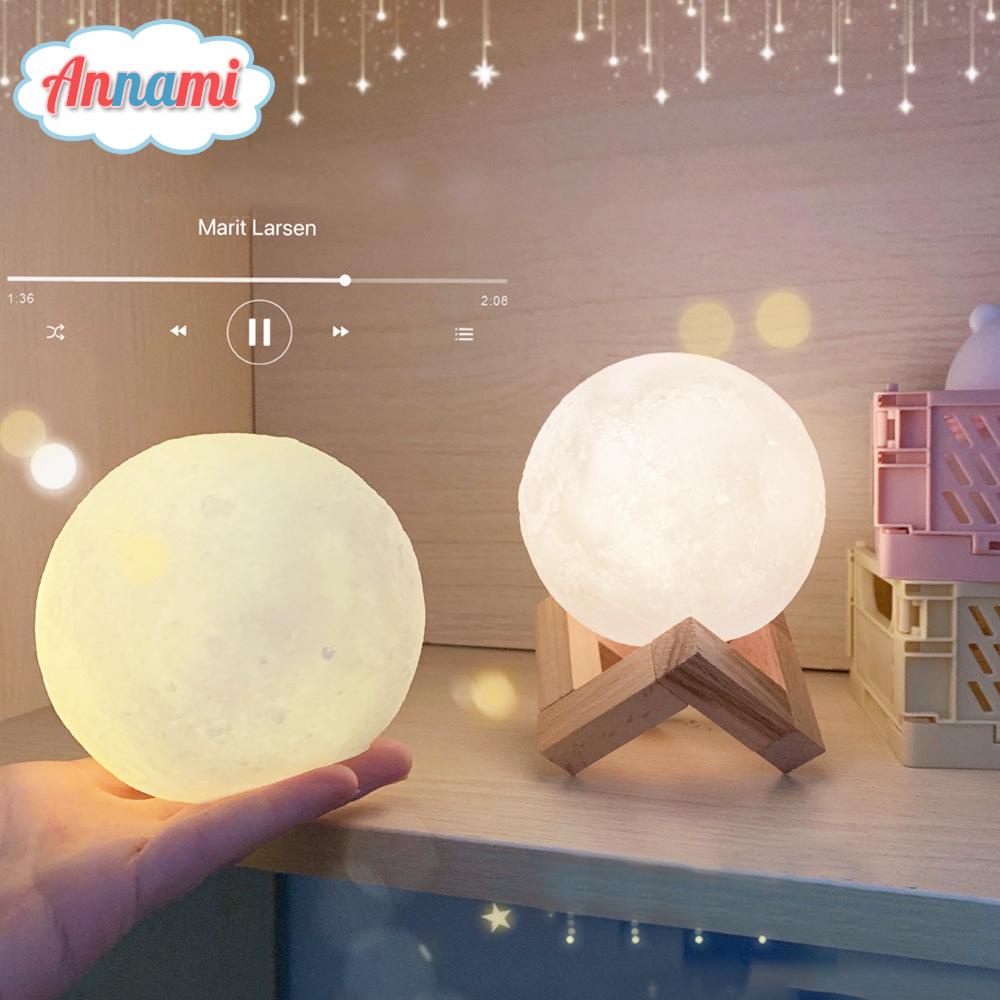 Đèn Ngủ Mặt Trăng Mini Dễ Thương Trang Trí Phòng Ngủ
