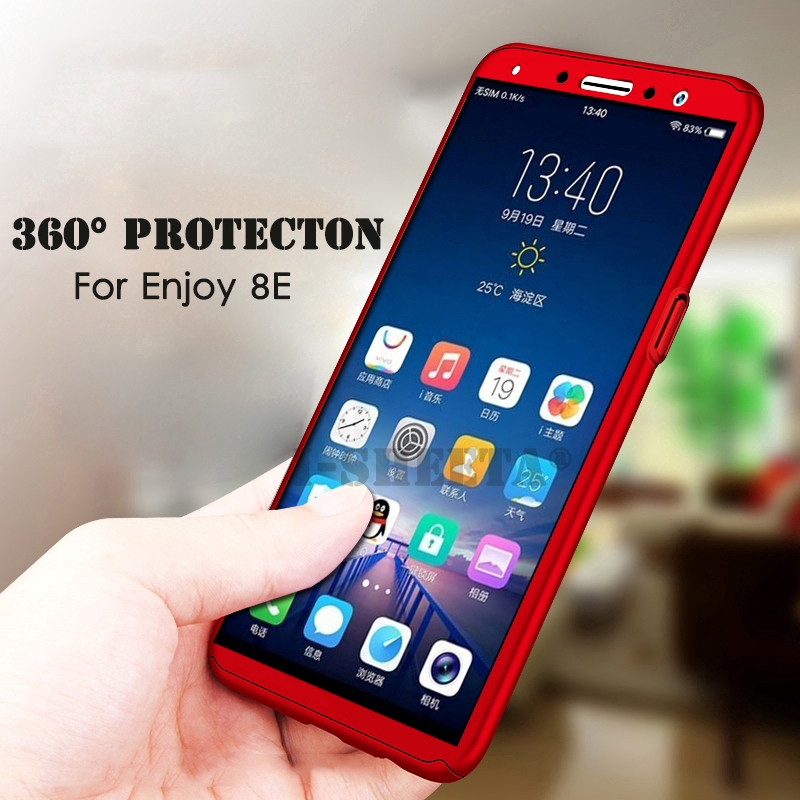 Ốp điện thoại nhựa cứng kèm kính cường lực màn hình cho Xiaomi Redmi Note 7 7pro 6 5 Pro 5A 4 4X 3 2