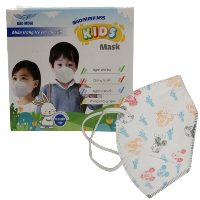 Khẩu trang trẻ em thời trang N95 KIDS Bảo Minh