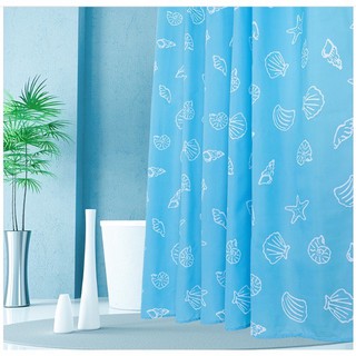 Rèm phòng tắm chống thấm nước cao 1.8m biển xanh