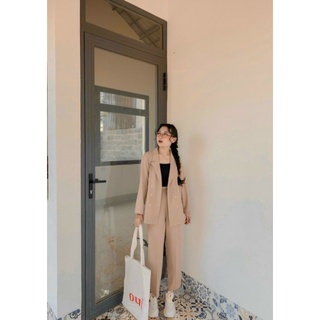 SET VEST CÔNG SỞ + QUẦN BAGGY