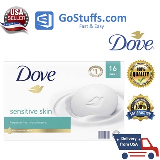 Xà phòng cục dành cho da nhạy cảm Dove Moisturizing Beauty Bar Soap Sensitive Skin 3.75 oz