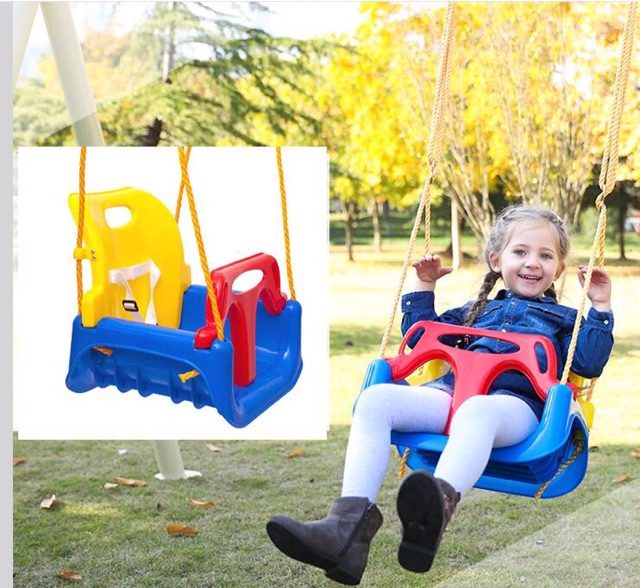 Xích đu ngồi có đỡ lưng và tay cầm