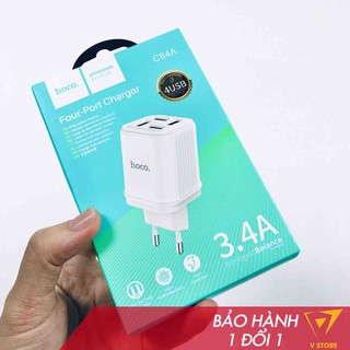 Cóc củ cục sạc nhanh 4 cổng Hoco C84A 3.4a cho điện thoại máy tính bảng ip ss oppo xiaomi [Hoco Đà Nẵng]