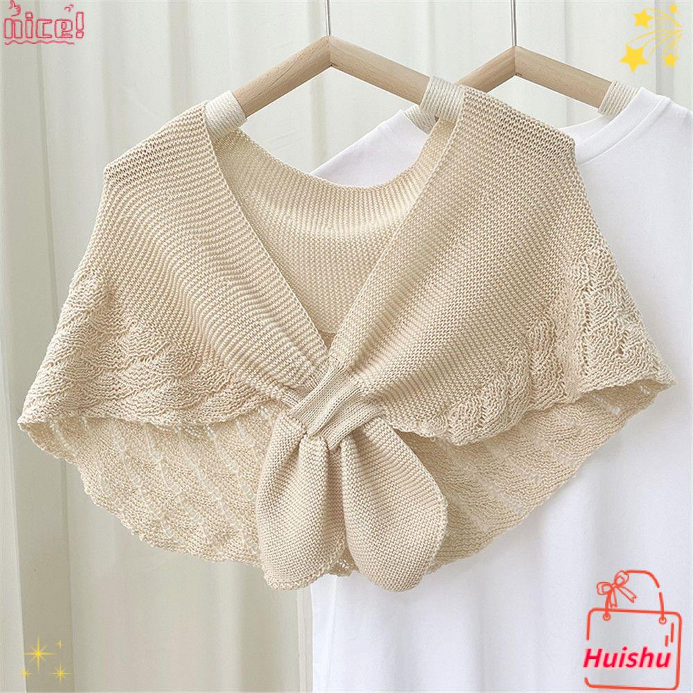 ✣Hs✣ Cổ Áo Giả Đan Len Mềm Mại Có Thể Tháo Rời Thời Trang Cho Nữ