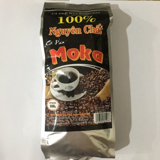 Cà phê hạt rang xay 100% nguyên chất moka