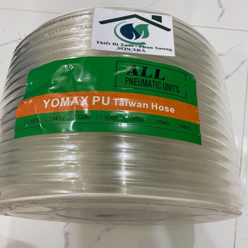 Ống Dây PU áp lực chuyên dùng cho đường ống hơi, bơm xịt rửa, phun sương 10mm hoặc 12mm bán theo mét