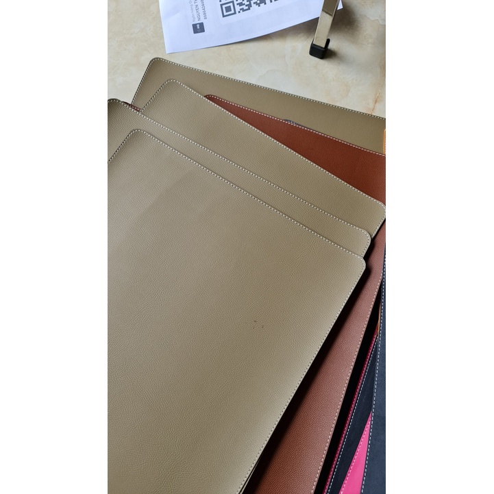 Thảm da, tấm lót da trải bàn làm việc TH Deskpad kiêm bàn di chuột mouse pad da size lớn  60x120,50x100