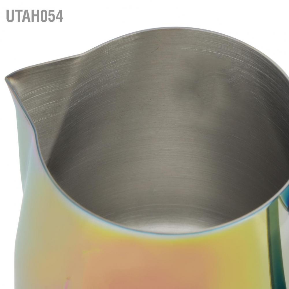 Utah054 Thicken 304 Stainless Steel Coffee Frothing Pitcher Cup Frother Jug Latte Art Accessory