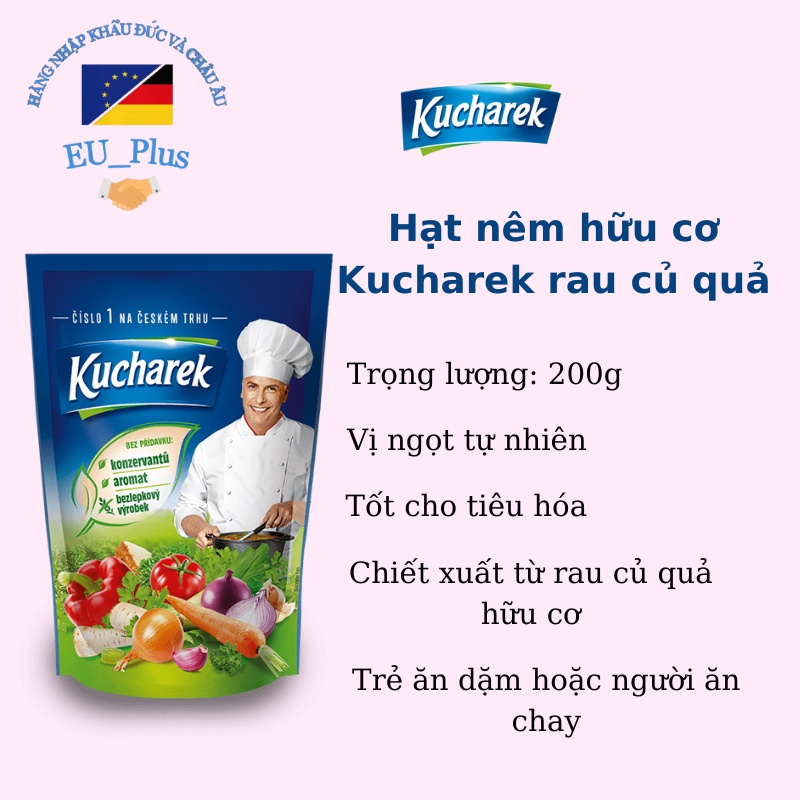 Hạt nêm rau củ hữu cơ Kucharek 200g - Đức - cho người ăn chay/ cho bé