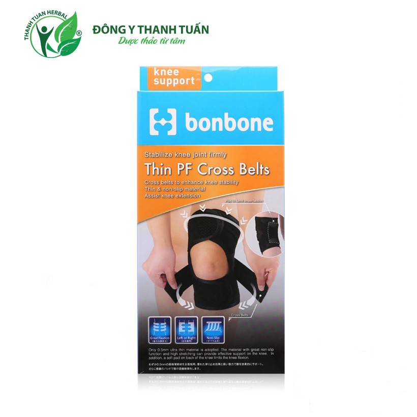 Đai Cố Định Đầu Gối Bonbone Thin PF Cross Belt - Giải Pháp Bảo Vệ Khớp Gối Hiệu Quả