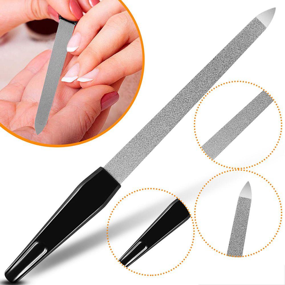 Dụng Cụ Dũa Móng Tay Bằng Thép Không Gỉ Với Tay Cầm Bằng Nhựa Tiện Dụng