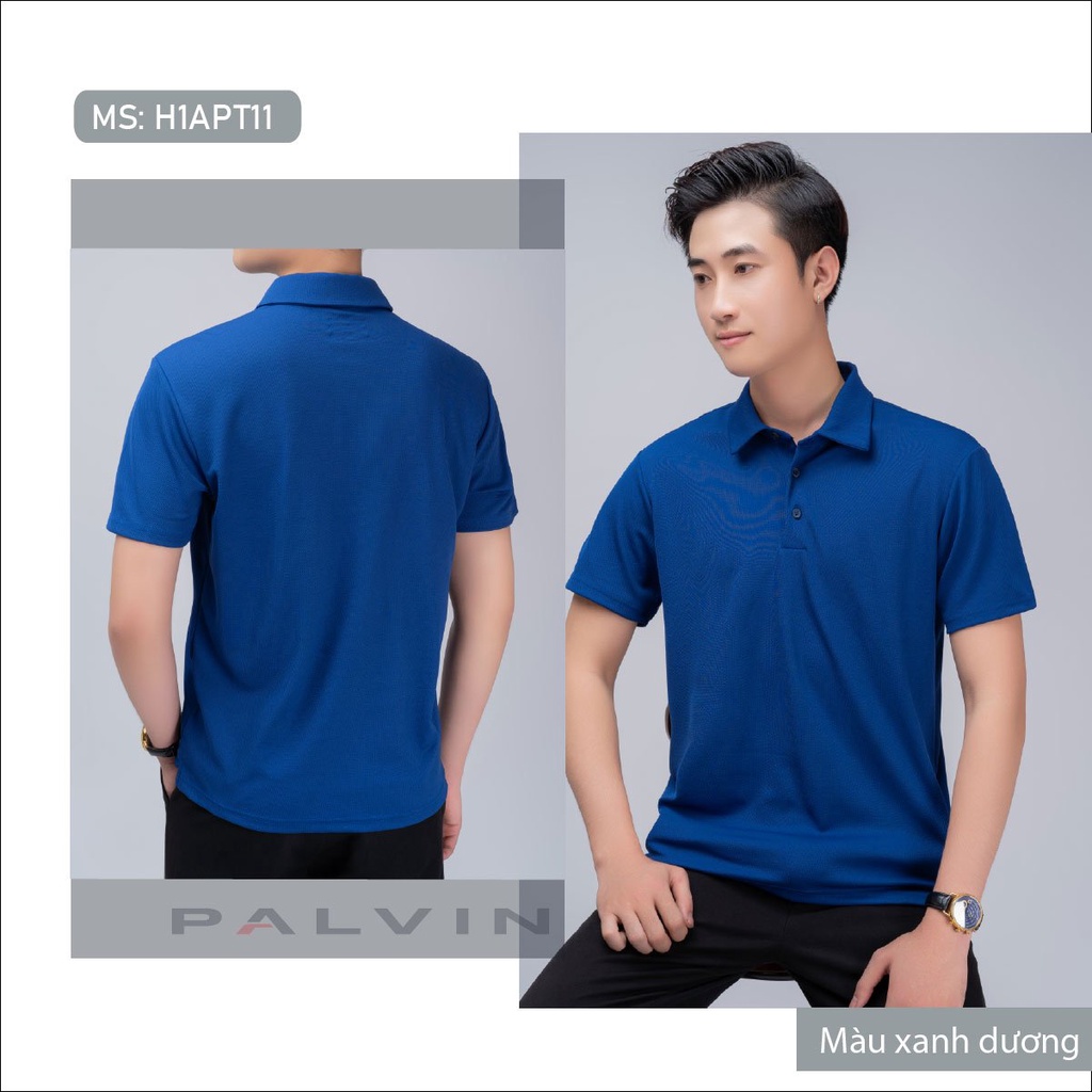Áo Polo nam PALVIN  cao cấp chất xịn dệt bo dày dặn chuẩn form áo thun cổ bẻ tay ngắn_H1APT11 | BigBuy360 - bigbuy360.vn