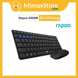 [Hỏa Tốc - HCM] Bộ Bàn Phím Chuột Không Dây Rapoo 9300M (USB-Wireless, Bluetooth, Không dây) | Mimax Store