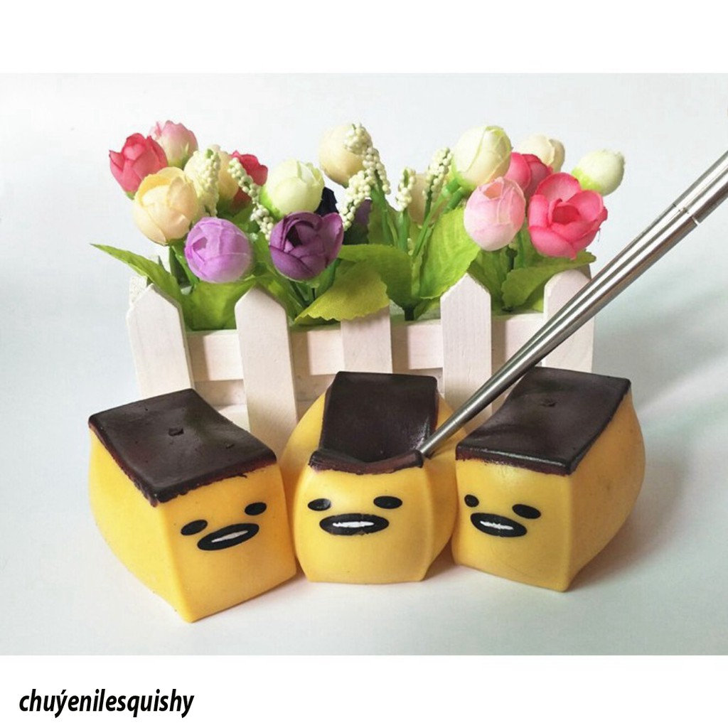 GUDETAMA trúng trút giận bánh mật ong Bánh Flan - Pudding Gudetama (Tròn)