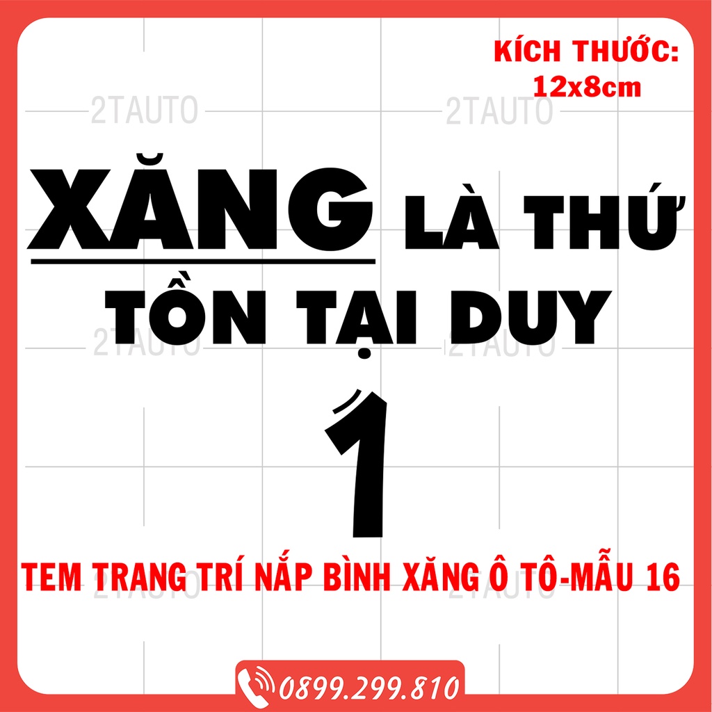 [GIÁ SIÊU RẺ] Tem dán nắp bình xăng ô tô xe hơi chống nước, chống phai màu, mẫu mã đa dạng độc đáo-tem bình xăng-MẪU 16
