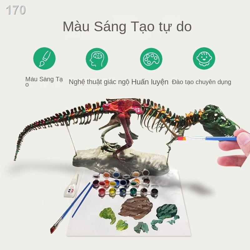 ❏ ❈ ♘ Đồ trang trí bộ xương khủng long lớn mô phỏng hình được lắp ráp trong kỷ Jura hóa thạch rồng Tyrannosaurus r