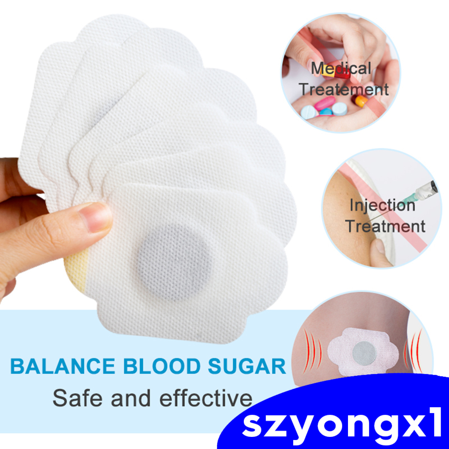 Best sale！ Diabetes Plasters Natural Herbs Diabetes Pads Diabetes Sticker 12 Pcs/2Bag