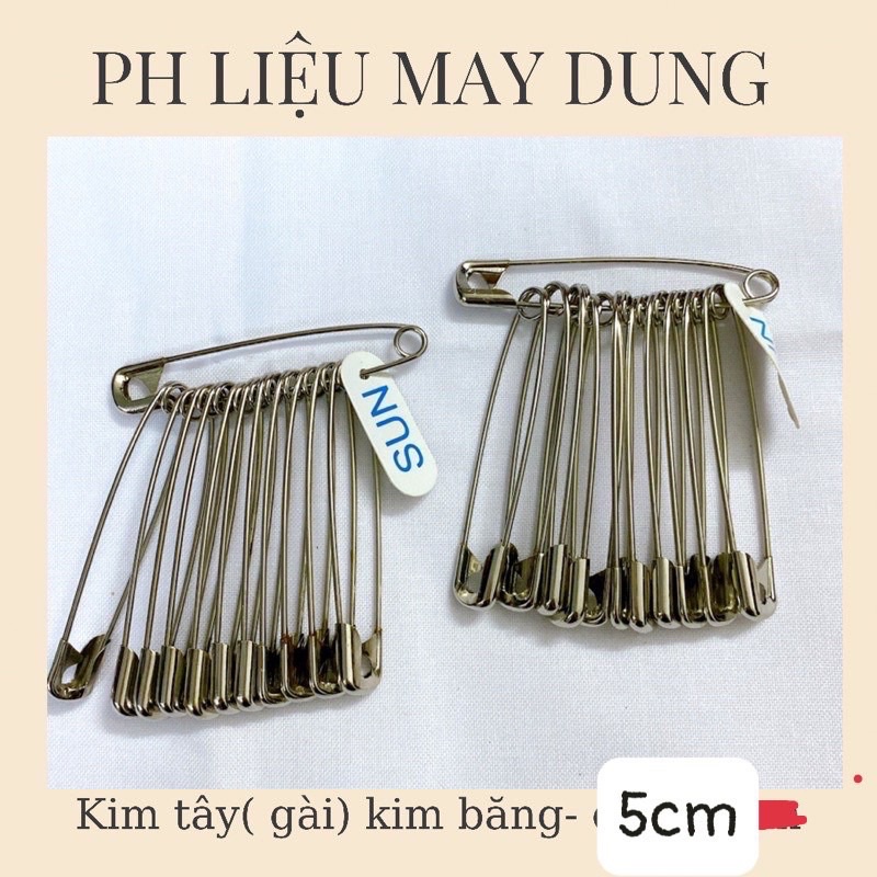 Kim tây kim gài loại tốt 1 xâu 12 cây dài 5cm