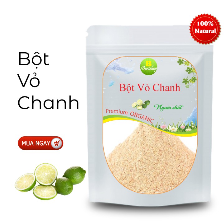 Bột vỏ chanh nguyên chất (100g) Làm bánh, đẹp da, TTB chết, mềm da