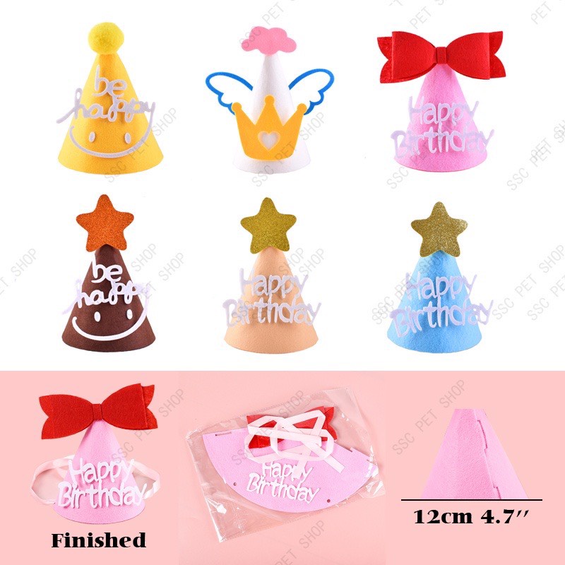 SET NÓN SINH NHẬT VÀ NƠ ĐEO CỔ LỊCH LÃM CHO THÚ CƯNG CHÓ MÈO