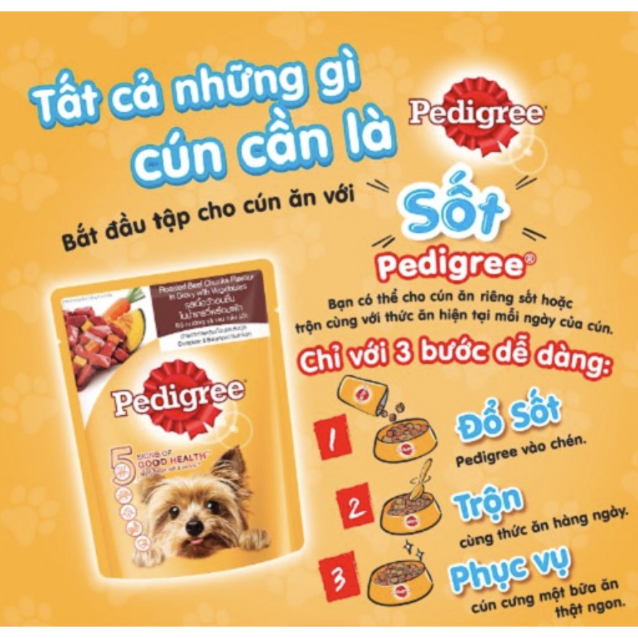 Sốt pate Pedigree cho chó giàu dinh dưỡng - Thái Lan
