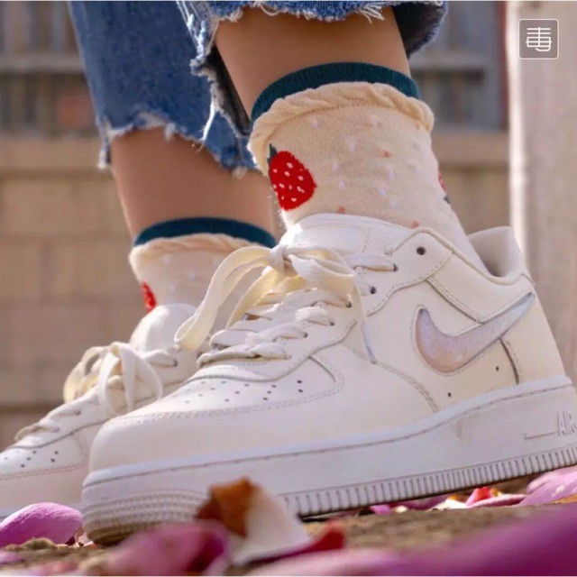 [FREESHIP]Giày sneaker Air Force 1 AF1 Women White Jelly Powder Gradient Low Help Air Force Board tên AH6827-100